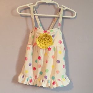 Girls koala kids white bathing suit top 4T